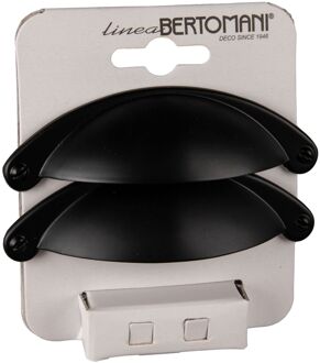 Meubelgreep 2097 - Zamak Zwart - 64mm - 2 Stuks