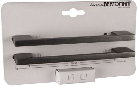 Meubelgreep Geweerkleur Zamak 128mm 2 Stuks