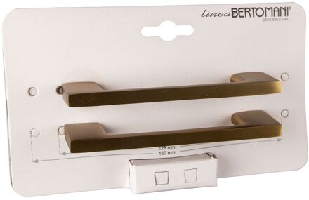 Meubelgreep Mat Vermessingd Zamak 96mm 2 Stuks