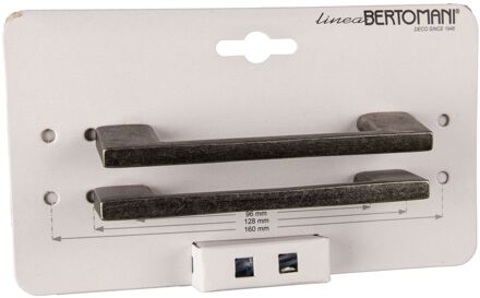 Meubelgreep - Zamak Oud Ijzer - 96mm - 2 Stuks