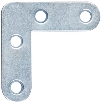 Meubelhoek Afgeronde Uiteinden Galvanisch Blauw 80x80x16mm