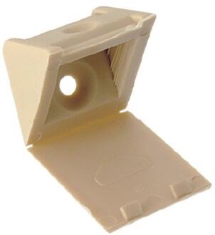 Meubelklamp - Plastic Crème - 24x23x23 Mm - 4 Stuks
