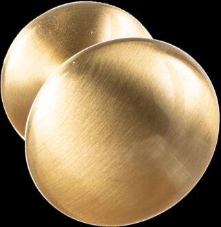 Meubelknop 824 - Aluminium Mat Vermessingd - 25mm - Set Van 2