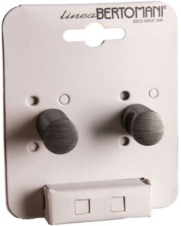 Meubelknop - Aluminium - Geweerkleur - 18mm - Set Van 2