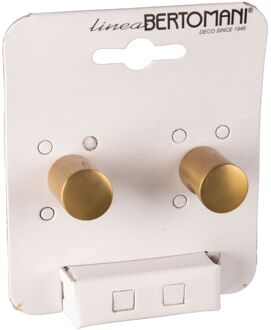 Meubelknop - Aluminium - Mat Vermessingd - 18mm - Set Van 2