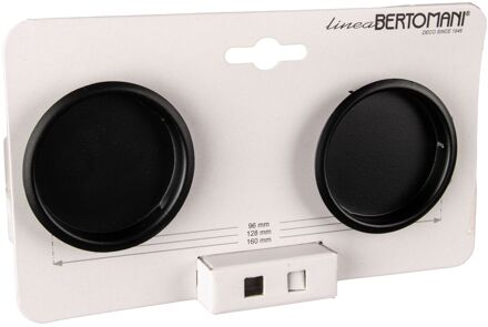 Meubelknop - Aluminium - Mat Zwart - 62mm - Set Van 2