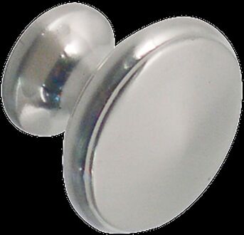 Meubelknop - Aluminium Vernikkeld - 25mm - Set Van 2