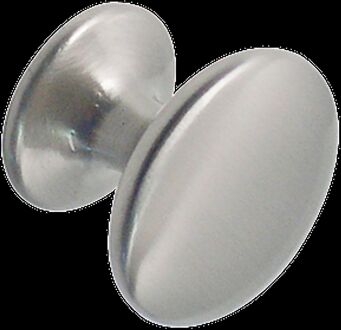 Meubelknop - Aluminium Vernikkeld - 25mm - Set Van 2