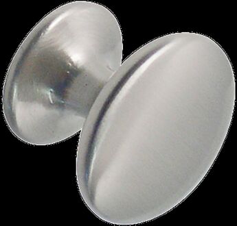 Meubelknop - Aluminium Vernikkeld - 30mm - Set Van 2