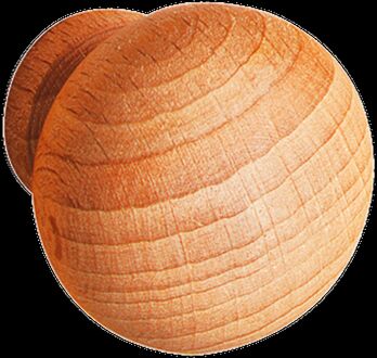 Meubelknop - Beukenhout - 30mm - Set Van 2