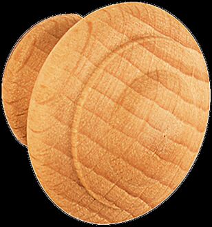 Meubelknop - Beukenhout - 30mm - Set Van 2