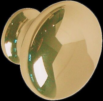 Meubelknop - Messing - Gepolijst - 32mm - Set Van 2