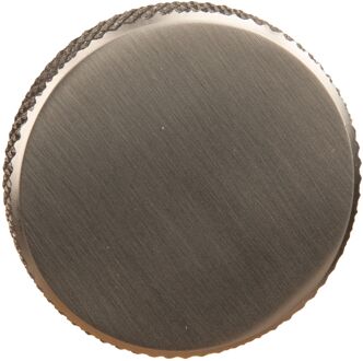 Meubelknop Plat Rond - Zamak - Mat Nikkel - Rond - 48mm - Set Van 2