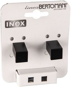 Meubelknop - Rvs Zwart - 16x16mm - Set Van 2