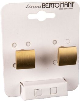 Meubelknop - Zamak - Mat Messing - 21x21mm - Set Van 2