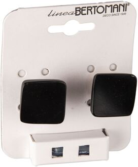 Meubelknop - Zamak - Mat Zwart - 30x30mm - Set Van 2