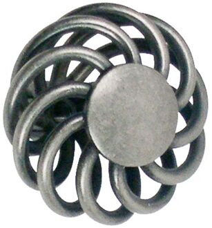 Meubelknop - Zamak - Oud Ijzer Afwerking - 38mm - Set Van 2
