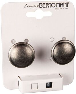 Meubelknop - Zamak - Oud Ijzer Afwerking - Rond - 30mm - Set Van 2