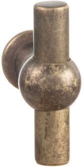 Meubelknop - Zamak - Verbronsd - 45x35mm - Set Van 2