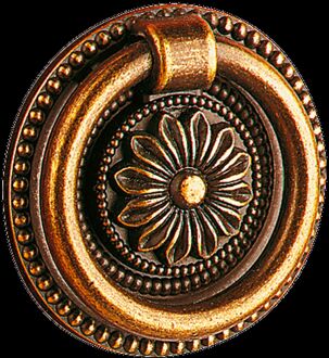 Meubelknop - Zamak Verbronsd - Diam. 40mm - 2 Stuks