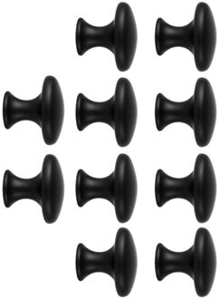 Meubelknoppen - zwart - 20x stuks - mat - 30 mm - knoppen voor lades en kastdeuren