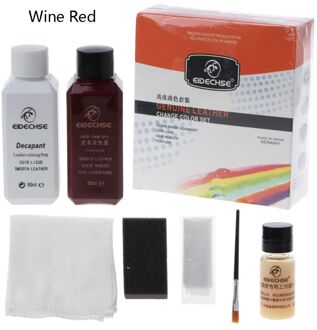 Meubels Kliniek Leer Restauratie Kit Lederen Refinish Recolor Agent Kit X7YF wijn rood