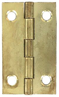 Meubelscharnier - Messingkleurig Staal - 90x50 Mm - 2 Stuks