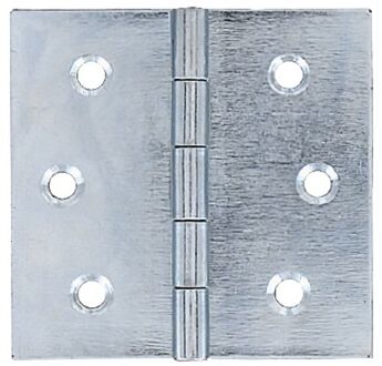 Meubelscharnier - Verzinkt Staal - 50x50 Mm - 2 Stuks