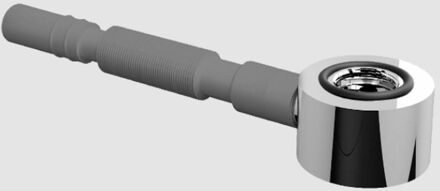 Meubelsifon chroom t.b.v. Wash Me meubels met flexibele afvoerslang