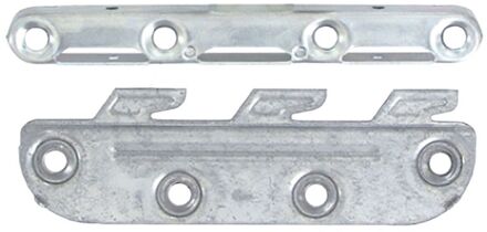 Meubelverbinder - Verzinkt Staal - Bedhaak - 130mm - 4 Stuks