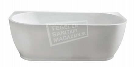 Meur Half-Vrijstaand Acryl Ligbad (170x75 cm) met Waste Wit