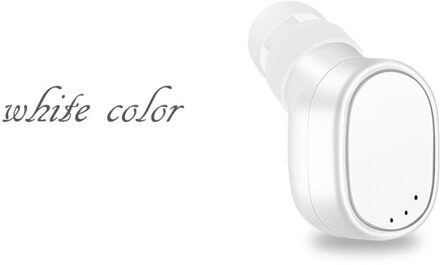 Meuyag Mini Oorhaakje Draadloze Bluetooth Oortelefoon Handsfree Noise Cancelling Sport Headset Met Microfoon Voor Smart Phone wit