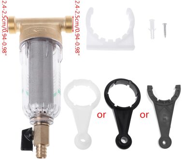 Mexi 6 Punten Front Waterzuiveraar Koper Lood Water Filter Thuis Stof Roestvrij Mesh Kraan