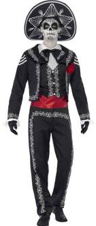 "Mexicaanse skelet kostuum voor heren Halloween  - Verkleedkleding - Medium"