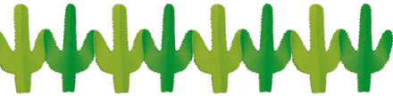 Mexicaanse Western Cactus thema feest slingers 300 cm - Feestslingers Groen