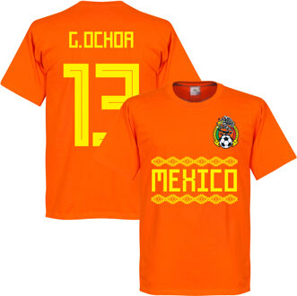 Mexico G. Ochoa 13 Team T-Shirt - Oranje - XXL