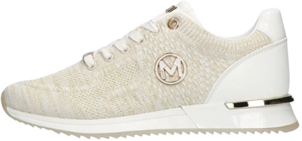 Mexx Gitte Glitter Sneaker Dames Beige/Goud