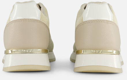 Mexx Gitte Glitter Sneakers beige Textiel - 36