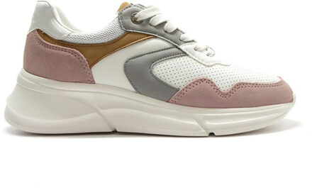 Mexx Jilou Sneaker Dames Wit/Roze