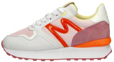 Mexx Juju Sneaker Dames Wit/Roze/Multi