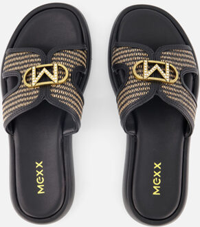 Mexx Rami Pacha Slippers zwart Synthetisch - 36,37,38,39,40,41,42