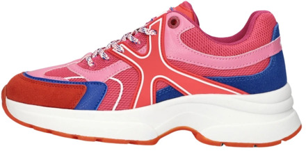 Mexx Roze Lage Sneakers Loyce Mexx , Multicolor , Dames - 37 Eu,38 EU