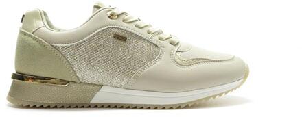 Mexx Sneakers Fleur MXK039901W-2044 Beige / Goud -37 maat 37