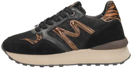 Mexx Sneakers Juju Humper MIEV1003343W-9993 Zwart / Bruin-40 maat 40