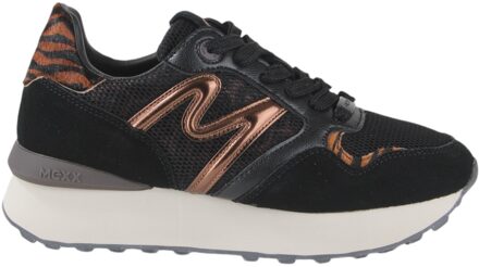 Mexx Sneakers Juju Humper MIEV1003343W-9993 Zwart / Bruin-40 maat 40