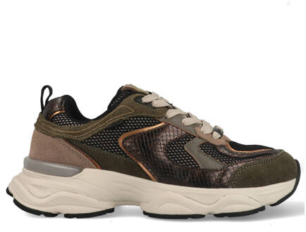 Mexx Sneakers Norah Komo MI001002853W-1129 Zwart / Bronze-42 maat 42