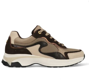 Mexx Sneakers Portia Love MI001001253W-2109 Bruin / Groen maat