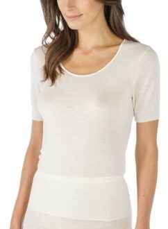 Mey Exquisite Short-Sleeved Vest Zwart,Wit - 38,40,42,44,46,48