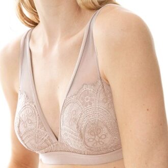 Mey Poetry Fame Triangle Bra With Lace * Actie * Beige,Grijs,Geel - X-Small,Small,Medium,Large,X-Large