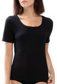 Mey Superfine Organic T-Shirt Zwart,Wit - 36,38,40,42,44,46,48